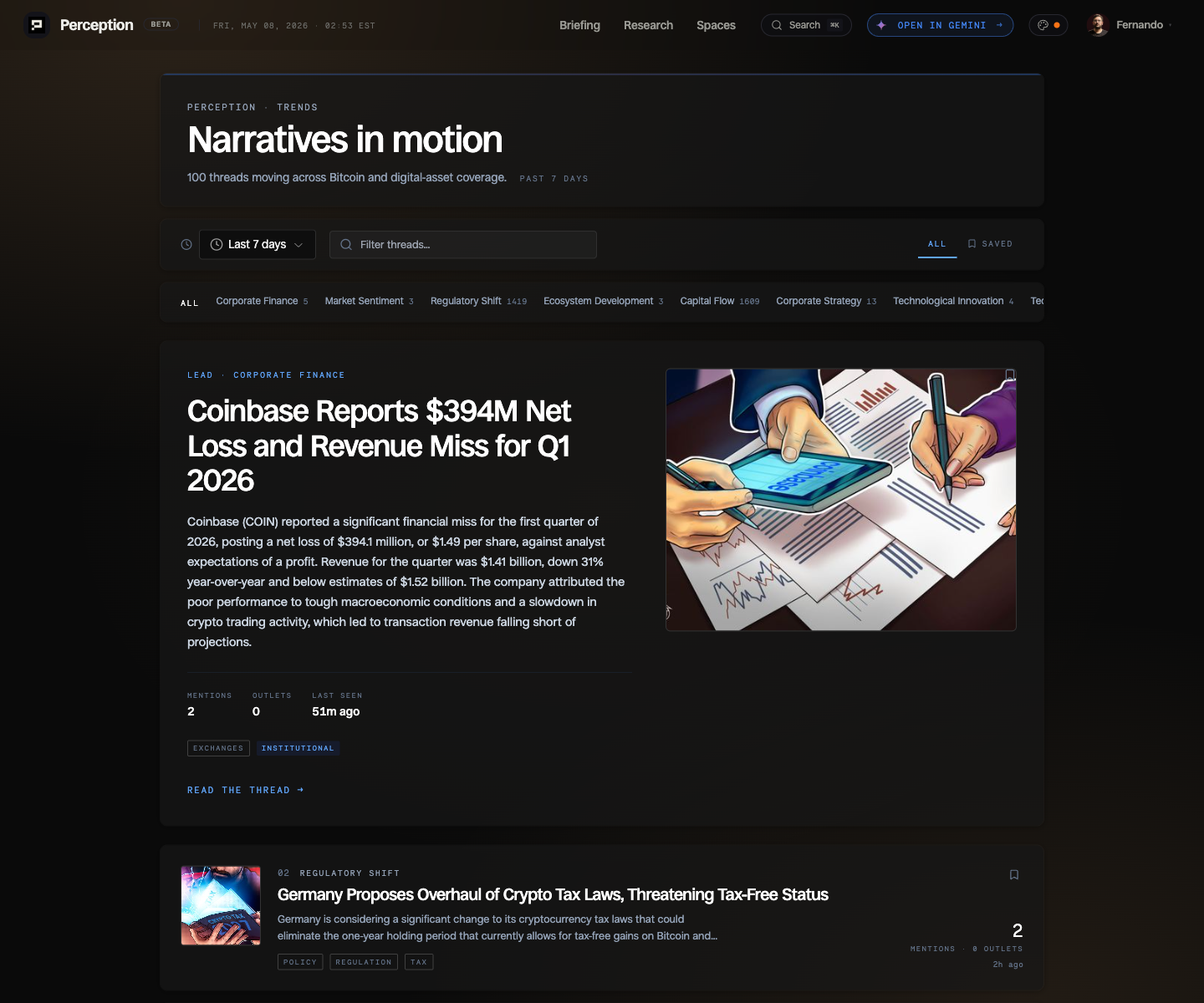 Capture emerging narratives before